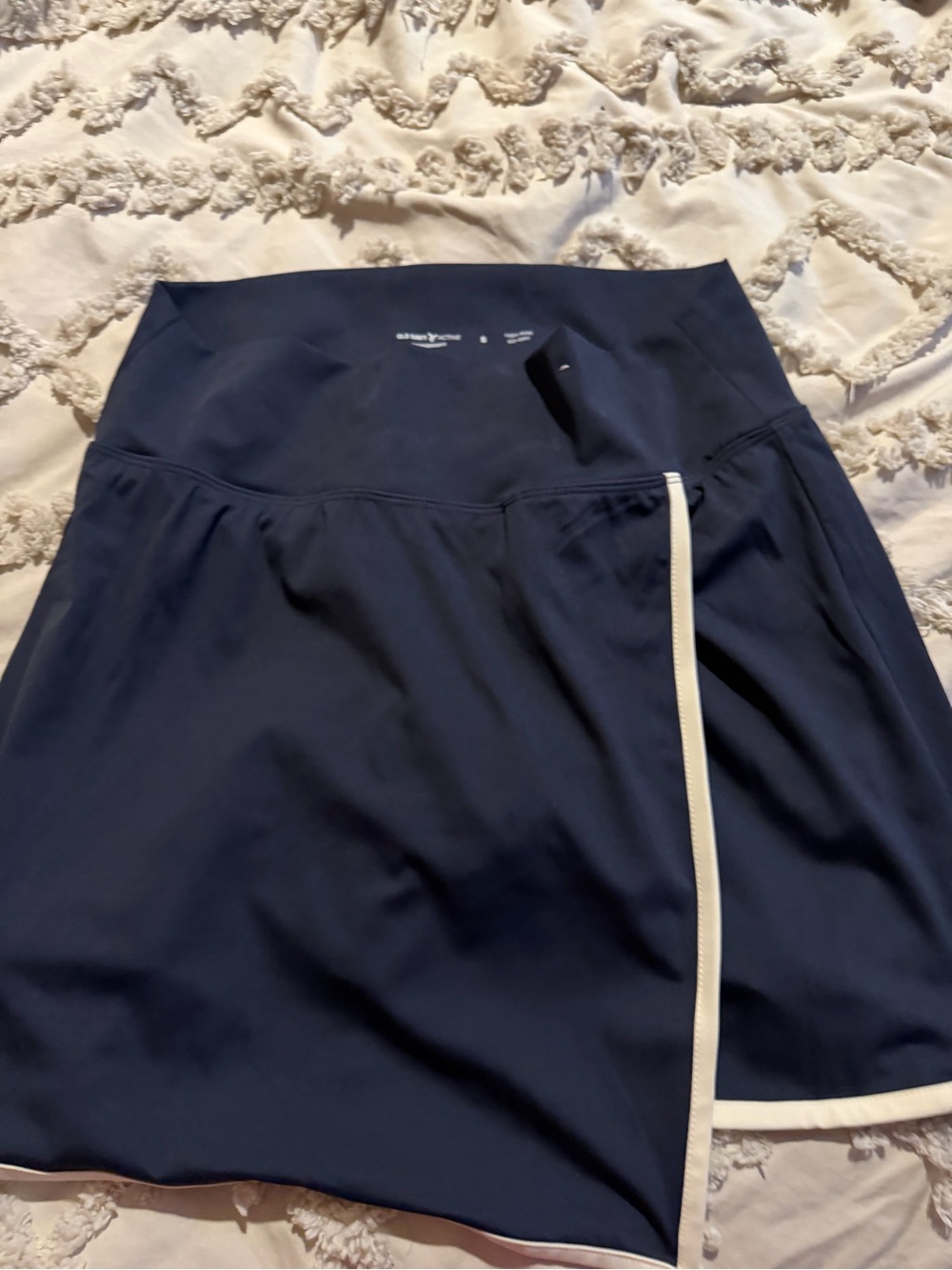 Athleta Navy Skort with White Trim